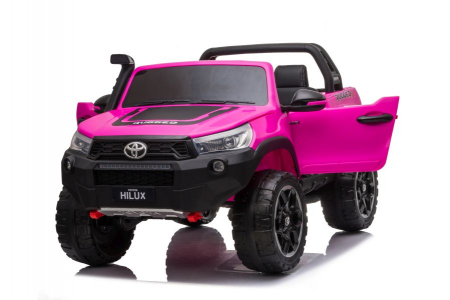 Masinuta electrica Toyota Hilux 4x4 180W 12V PREMIUM culoare Roz [9]