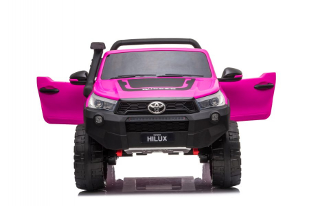 Masinuta electrica Toyota Hilux 4x4 180W 12V PREMIUM culoare Roz [6]
