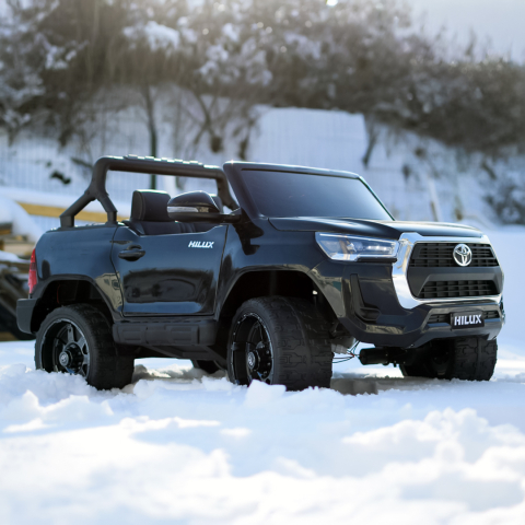 Masinuta electrica Toyota Hilux, noul model, 4x4 180W 12V 14Ah PREMIUM, culoare Negru [3]