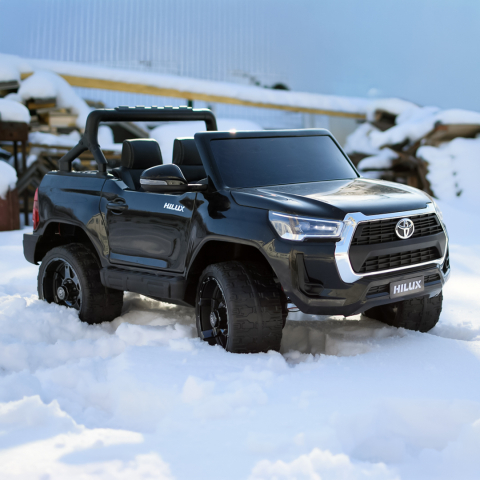 Masinuta electrica Toyota Hilux, noul model, 4x4 180W 12V 14Ah PREMIUM, culoare Negru [6]