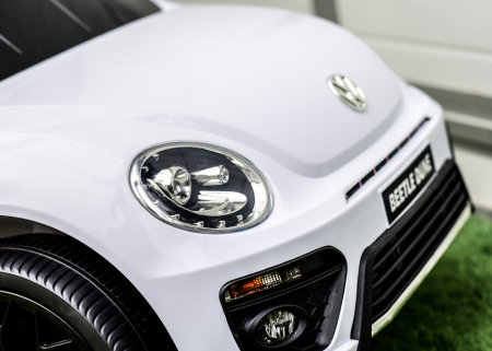 Masinuta electrica VW Beetle Dune 35W 6V, functie de leganat, bluetooth culoare Alba [4]