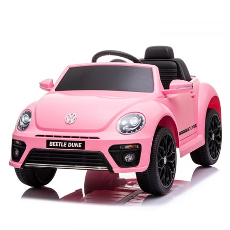 Masinute electrice - Masinuta electrica VW Beetle Dune 60W, 12V, bluetooth, amortizoare, roz