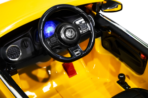 Masinuta electrica VW Beetle Dune Cabrio STANDARD #Galben [9]