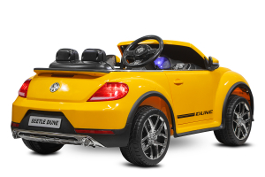 Masinuta electrica VW Beetle Dune Cabrio STANDARD #Galben [4]