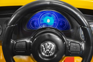Masinuta electrica VW Beetle Dune Cabrio STANDARD #Galben [8]
