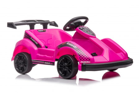 Masinuta-Kart electric pentru copii 2-5 ani, RACE8 35W 6V, telecomanda, culoare Roz [10]