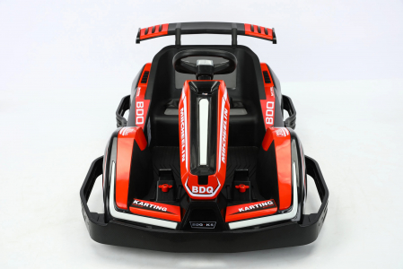 Masinuta-Kart electric pentru copii 3-11 ani, Racing 90W 12V 7Ah, telecomanda, rosu [12]