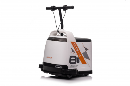 Masinuta electrica pentru copii 5-9 ani, Kinderauto Box-Car 360, 180W, 24V, culoare alba [15]