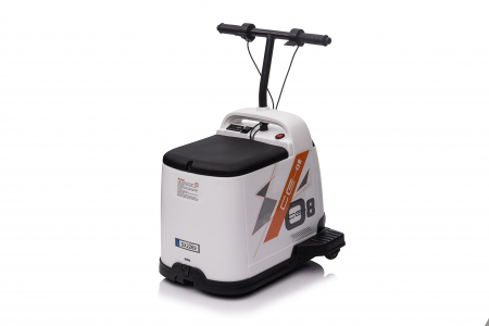 Masinuta electrica pentru copii 5-9 ani, Kinderauto Box-Car 360, 180W, 24V, culoare alba [29]