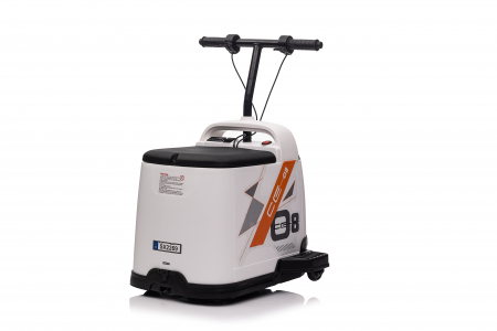 Masinuta electrica pentru copii 5-9 ani, Kinderauto Box-Car 360, 180W, 24V, culoare alba [23]