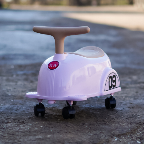 Masinuta premergator fara pedale, Kinderauto BabyCar, Rose Quartz [2]