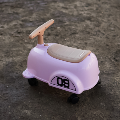 Masinuta premergator fara pedale, Kinderauto BabyCar, Rose Quartz [7]