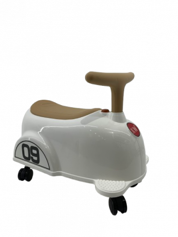Masinuta premergator fara pedale, Kinderauto BabyCar, alb