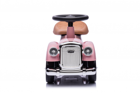 Masinuta premergator fara pedale, Kinderauto Retro Baby Car cu roti moi, roz [13]