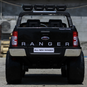 Masinuta electrica Ford Ranger 4x4 180W cu ROTI MOI #Negru [4]