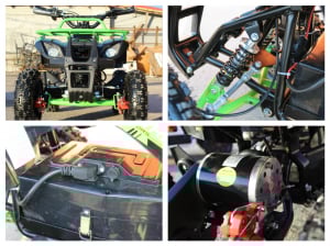 Mini ATV electric NITRO Torino Deluxe Quad 800W 36V #Verde [7]