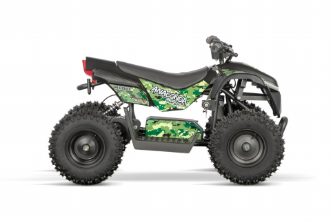 ATV electric NITRO E-QUAD Anaconda VX 800W cu baterie 36V 12Ah Lithium, Army green [3]