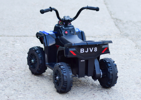 Mini atv electric pentru copii Kinderauto Glory 25W 6V, music player, albastru [4]