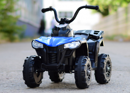 Mini atv electric pentru copii Kinderauto Glory 25W 6V, music player, albastru [2]