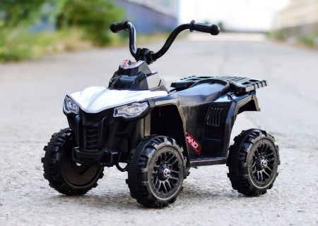 Mini atv electric pentru copii Kinderauto Glory 25W 6V, standard, alb [3]