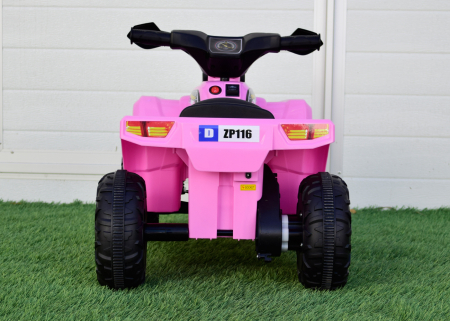 Mini ATV electric pentru fetite BJ116 35W 6V STANDARD #Roz [5]