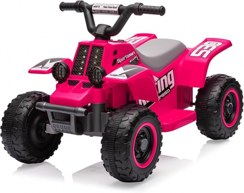 Masinute electrice - ATV electric pentru fetite, Kinderauto CUBA 35W 6V cu telecomanda inclusa, Rose