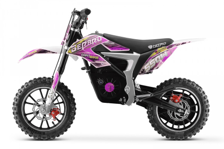 Motociclete electrice - Motocicleta electria pentru copii NITRO Eco Ghepard 550W 24V culoare Roz