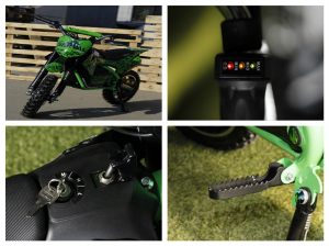 Mini motocicleta electrica NITRO Eco Serval 500W 10/10 #Verde [3]