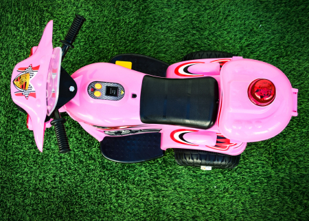 Mini motocicleta electrica pentru fetite cu 3 roti, Roz [7]