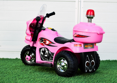 Mini motocicleta electrica pentru fetite cu 3 roti, Roz [3]