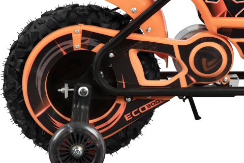 Mini Motocicleta electrica cu roti ajutatore, NITRO ECO Flee 300W 24V, culoare Portocalie [9]