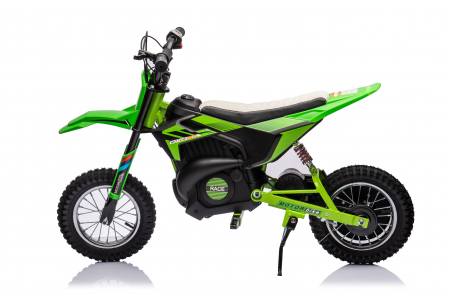 Motocicleta electrica pentru copil 4-9 ani, Kinderauto Enduro 250W 24V, culoare Verde [2]