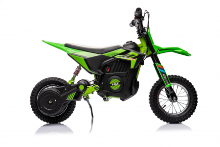 Motocicleta electrica pentru copil 4-9 ani, Kinderauto Enduro 250W 24V, culoare Verde [6]