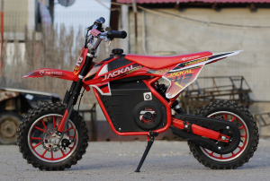 Motocicleta electrica pentru copii Eco Jackal 1000W 10 inch, culoare Rosie [6]