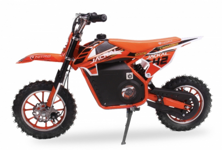 Motociclete electrice - Motocicleta electrica pentru copii Eco Jackal 1000W 10 inch, culoare Portocalie