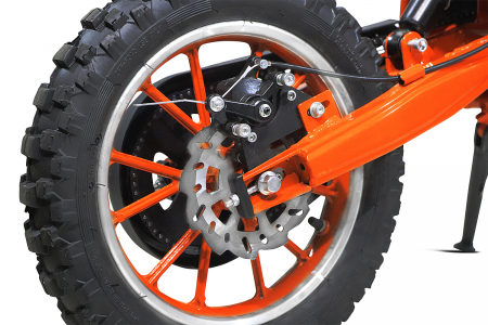 Motocicleta electrica pentru copii Eco Jackal 1000W 10 inch, culoare Portocalie [6]