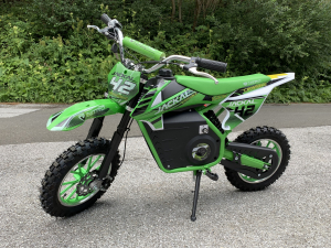 Motocicleta electrica pentru copii Eco Jackal 1000W 10 inch, culoare Verde [9]