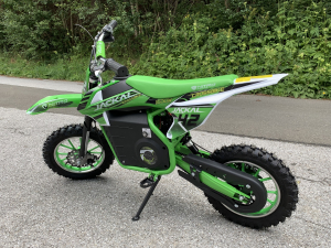 Motocicleta electrica pentru copii Eco Jackal 1000W 10 inch, culoare Verde [10]