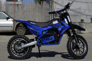 Mini motocicleta electrica NITRO Eco Serval 500W 10/10 #Albastru [4]