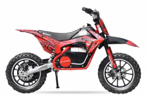 Motociclete electrice - Mini motocicleta electrica NITRO Eco Serval 500W 10/10 #Rosu