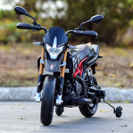 Motocicleta electrica APRILIA DORSODURO 900 60W 12V 7Ah, culoare Negru [2]