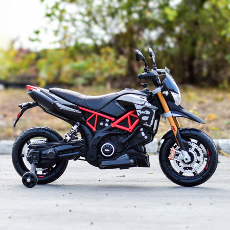 Motocicleta electrica APRILIA DORSODURO 900 60W 12V 7Ah, culoare Negru [7]