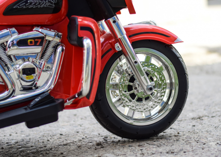 Motocicleta Chopper Victorius copii, 70W, 12V, rosie [9]