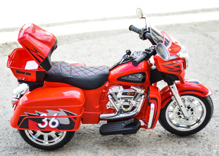 Motocicleta Chopper Victorius copii, 70W, 12V, rosie [7]