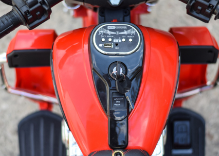 Motocicleta Chopper Victorius copii, 70W, 12V, rosie [11]