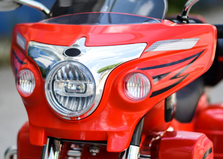 Motocicleta Chopper Victorius copii, 70W, 12V, rosie [10]