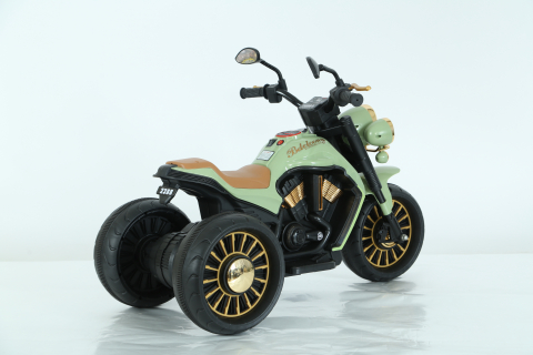 Motocicleta electrica cu 3 roti, Telecomanda, Kinderauto Jocker 70W premium, verde [7]