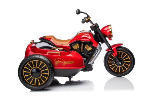 Motocicleta electrica cu atasament BJDL1588 55W 12V 7Ah PREMIUM, culoare rosie [2]