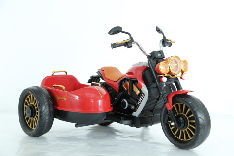 Motocicleta electrica cu atasament BJDL1588 55W 12V 7Ah PREMIUM, culoare rosie [8]