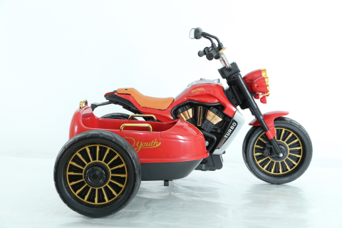Motocicleta electrica cu atasament BJDL1588 55W 12V 7Ah PREMIUM, culoare rosie [7]